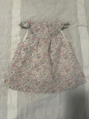 Janie and Jack Baby Girl Floral Tank Top 6-12M | Spring Summer Outfit